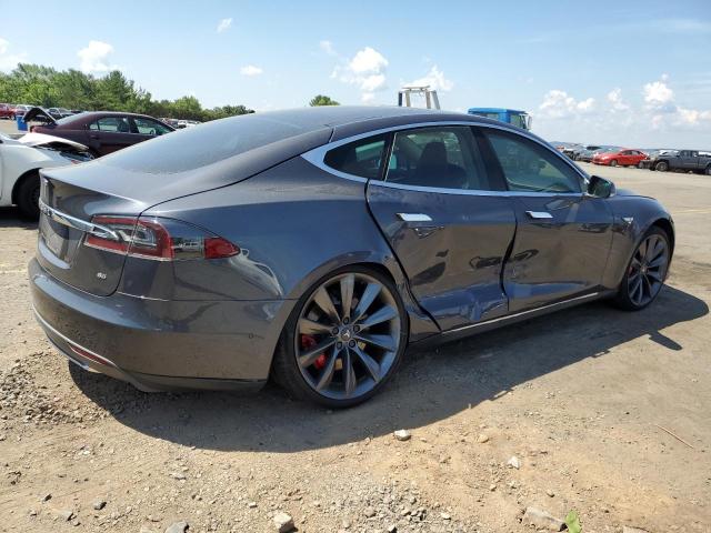 5YJSA1H18EFP56760 - 2014 TESLA MODEL S ნაცრისფერი ფოტო 3