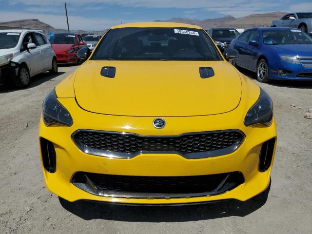 KNAE35LC2J6020648 - 2018 KIA STINGER GT YELLOW photo 5