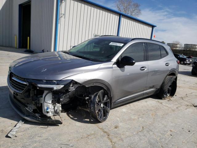 LRBFZNR44MD078801 - 2021 BUICK ENVISION ESSENCE GRAY photo 2