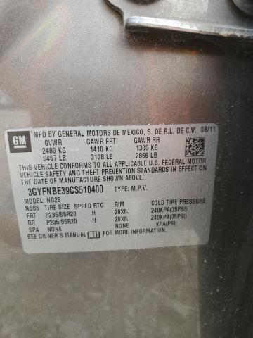 3GYFNBE39CS510400 - 2012 CADILLAC SRX PERFORMANCE COLLECTION Kahverengi fotoğraf 13