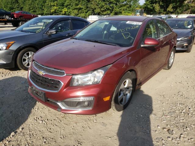 1G1PE5SB8G7131781 - 2016 CHEVROLET CRUZE LIMI LT RED photo 2