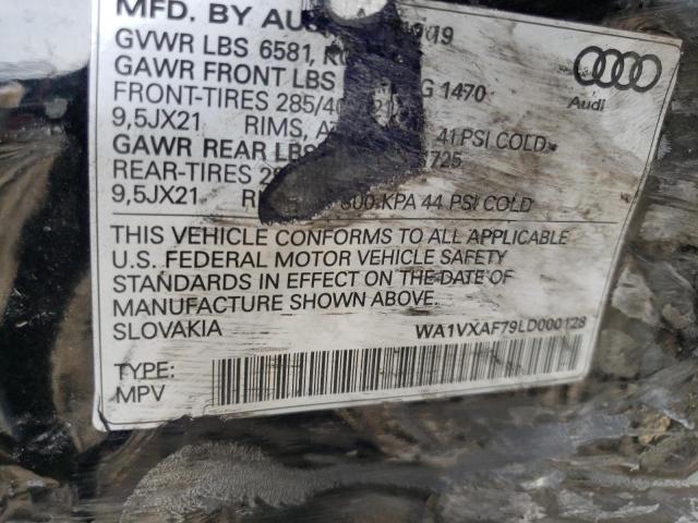 WA1VXAF79LD000128 - 2020 AUDI Q7 PRESTIGE BLACK photo 13