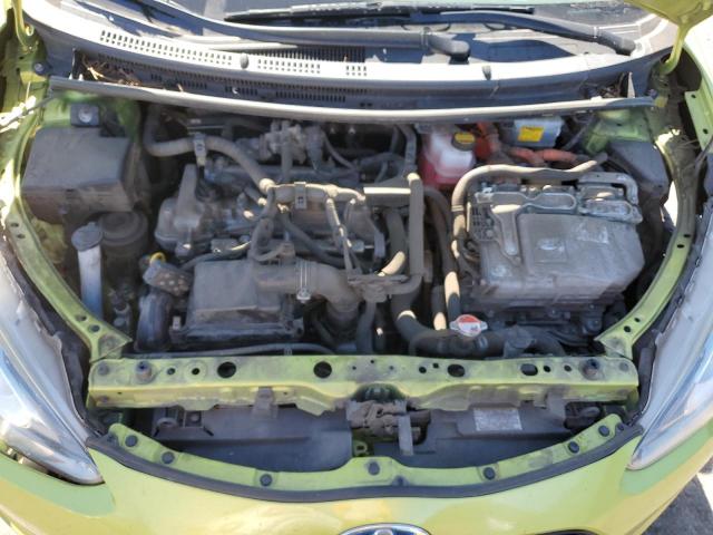 JTDKDTB34G1121236 - 2016 TOYOTA PRIUS C GREEN photo 11