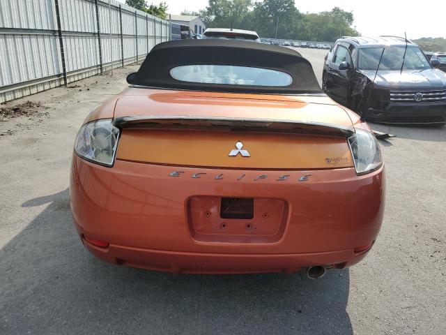 4A3AL35T77E008056 - 2007 MITSUBISHI ECLIPSE SPYDER GT ORANGE photo 6