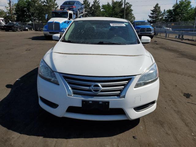 3N1AB7AP9FY263883 - 2015 NISSAN SENTRA S WHITE photo 5