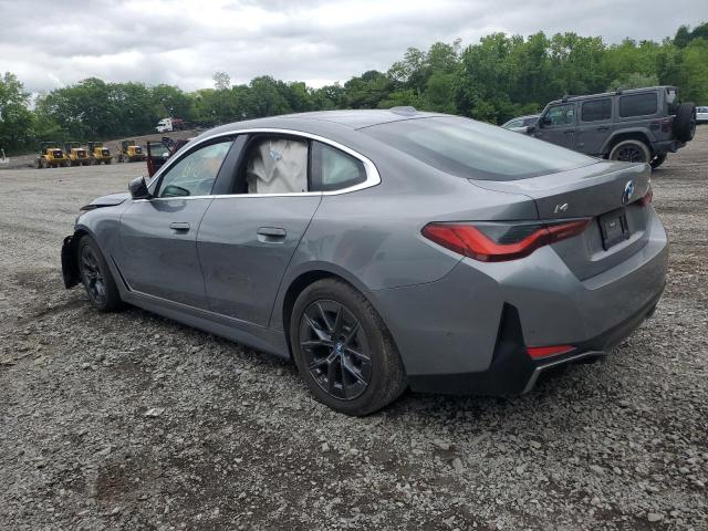 WBY73AW08NFN08173 - 2022 BMW I4 EDRIVE 40 GRAY photo 2