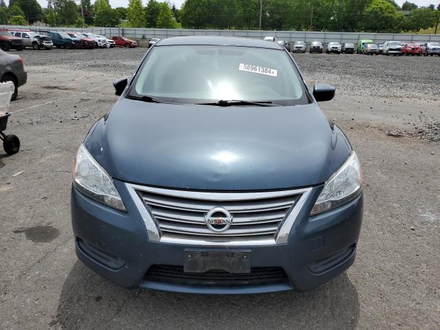 3N1AB7AP8DL612672 - 2013 NISSAN SENTRA S BLUE photo 5