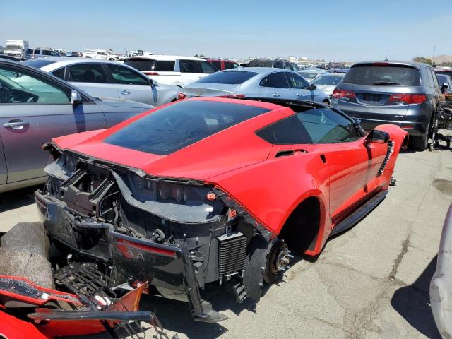 1G1YS2D67K5606630 - 2019 CHEVROLET CORVETTE Z06 2LZ RED photo 3