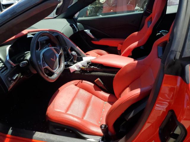 1G1YS2D67K5606630 - 2019 CHEVROLET CORVETTE Z06 2LZ RED photo 7