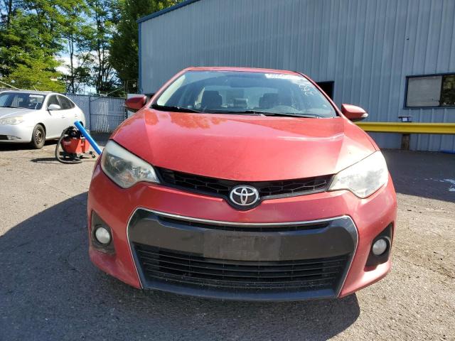 2T1BURHE2EC111745 - 2014 TOYOTA COROLLA L RED photo 5