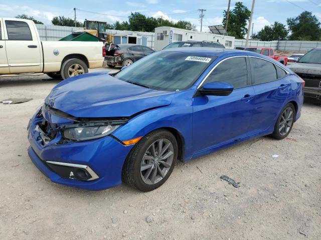 19XFC1F77KE016069 - 2019 HONDA CIVIC EXL ლურჯი ფოტო 1