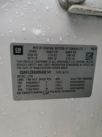 2GNFLCEK9D6400141 - 2013 CHEVROLET EQUINOX LS Սպիտակ լուսանկար 14