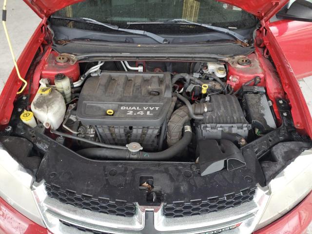 1C3CDZAB1DN753443 - 2013 DODGE AVENGER SE RED photo 11