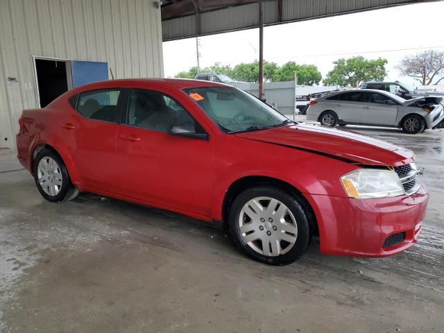 1C3CDZAB1DN753443 - 2013 DODGE AVENGER SE RED photo 4