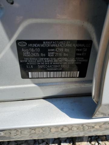 5NPEC4AC0BH130072 - 2011 HYUNDAI SONATA SE SILVER photo 13