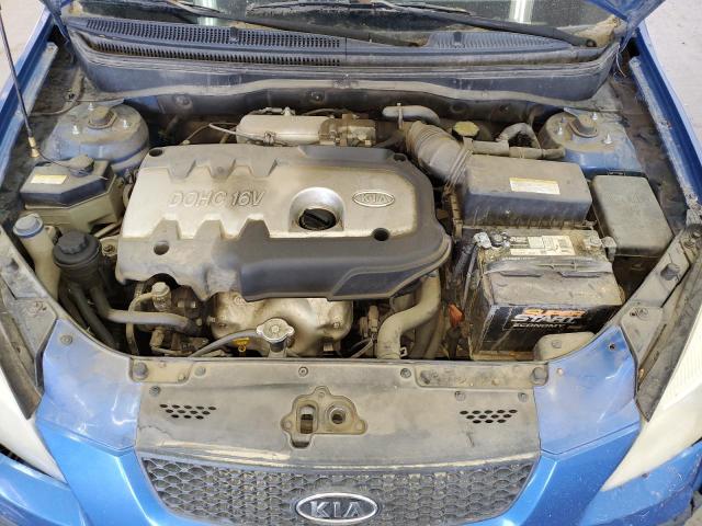 KNADE123866179729 - 2006 KIA RIO BLUE photo 11