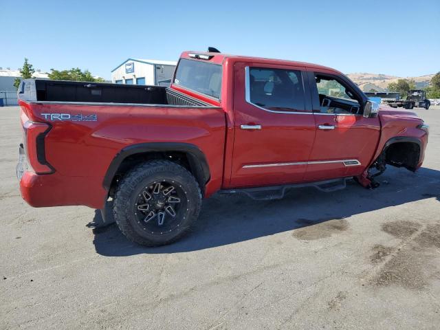 5TFMA5DBXNX004885 - 2022 TOYOTA TUNDRA CREWMAX PLATINUM წითელი ფოტო 3