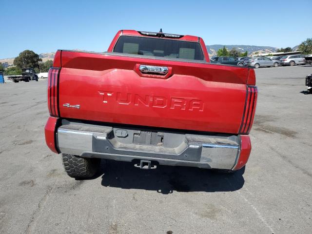 5TFMA5DBXNX004885 - 2022 TOYOTA TUNDRA CREWMAX PLATINUM წითელი ფოტო 6