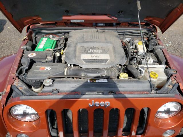 1C4AJWBG4EL248174 - 2014 JEEP WRANGLER SAHARA ORANGE photo 11