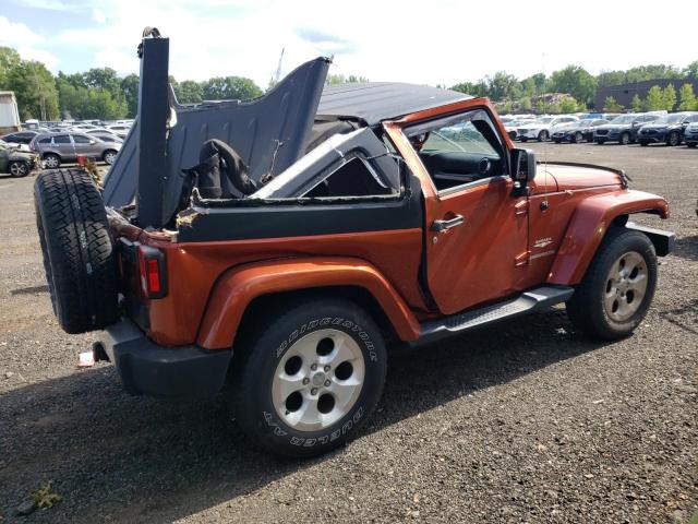 1C4AJWBG4EL248174 - 2014 JEEP WRANGLER SAHARA ORANGE photo 3