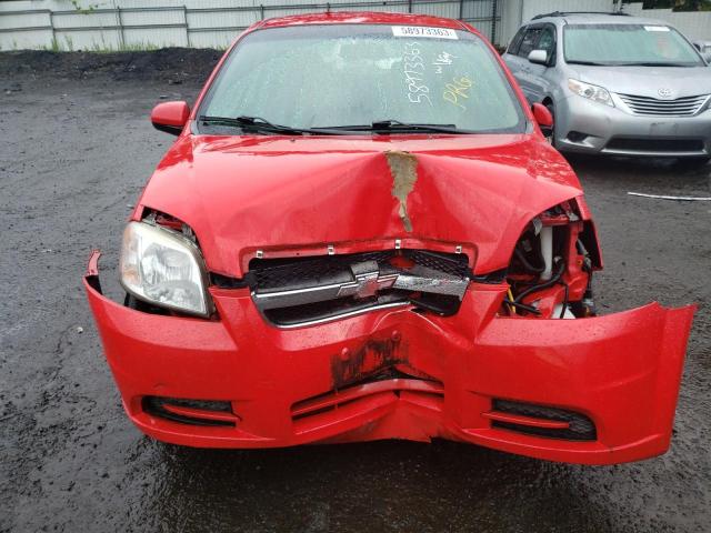 KL1TD5DE7BB116265 - 2011 CHEVROLET AVEO LS 红色 照片 5