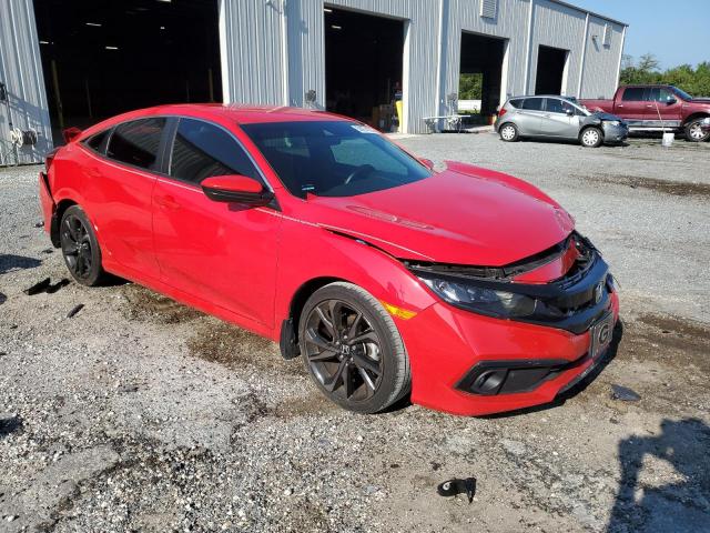 2HGFC2F88LH551854 - 2020 HONDA CIVIC SPORT 红色 照片 4