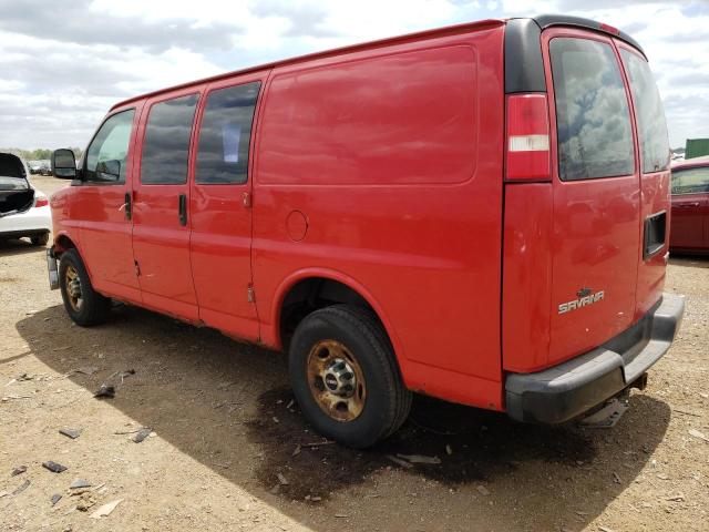 1GTHG35K981197668 - 2008 GMC SAVANA G3500 RED photo 2