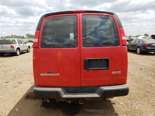 1GTHG35K981197668 - 2008 GMC SAVANA G3500 RED photo 6