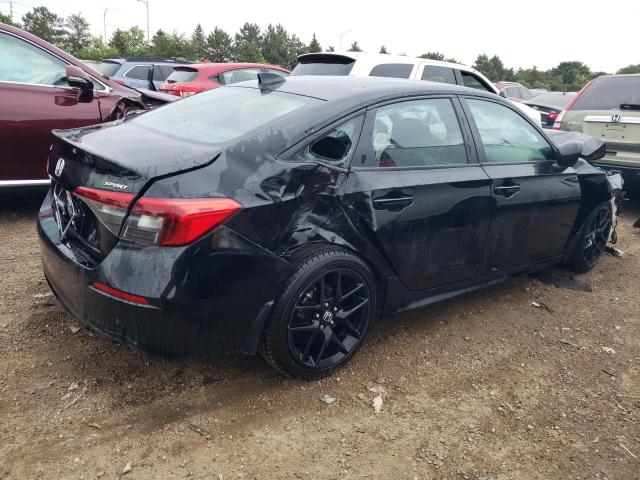 2HGFE2F50NH574273 - 2022 HONDA CIVIC SPORT BLACK photo 3