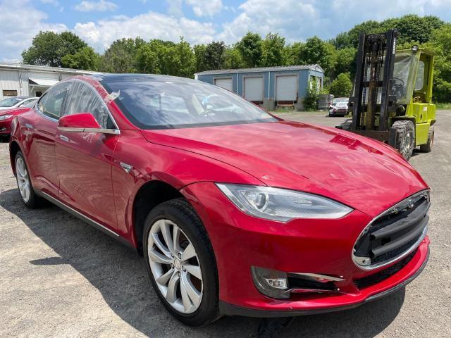 5YJSA1H16EFP28603 - 2014 TESLA MODEL S Կարմիր լուսանկար 1