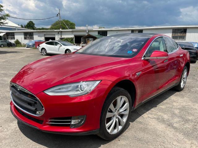 5YJSA1H16EFP28603 - 2014 TESLA MODEL S Կարմիր լուսանկար 2