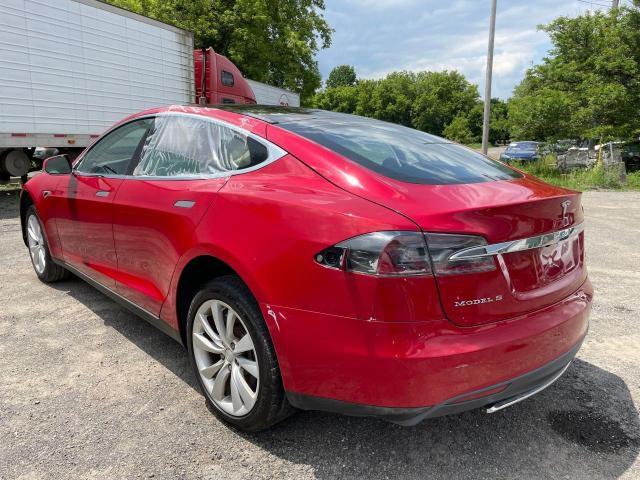 5YJSA1H16EFP28603 - 2014 TESLA MODEL S Կարմիր լուսանկար 3