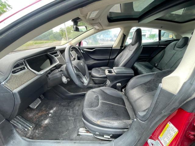 5YJSA1H16EFP28603 - 2014 TESLA MODEL S Կարմիր լուսանկար 5