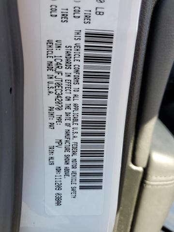 1C4RJFJT0EC342070 - 2014 JEEP GRAND CHER SUMMIT თეთრი ფოტო 14