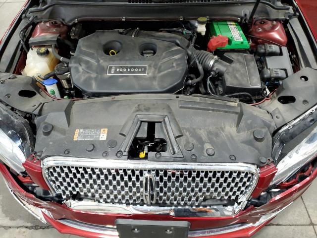 3LN6L5F94HR631815 - 2017 LINCOLN MKZ RESERVE წითელი ფოტო 11