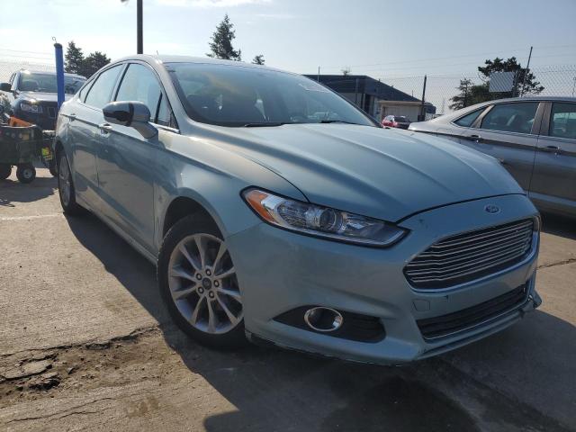 3FA6P0LU4ER156950 - 2014 FORD FUSION SE HYBRID BLUE photo 4