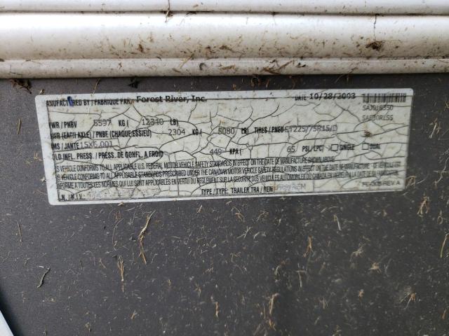 4X4FSAF294J018350 - 2004 FORS TRAILER 白色 照片 10