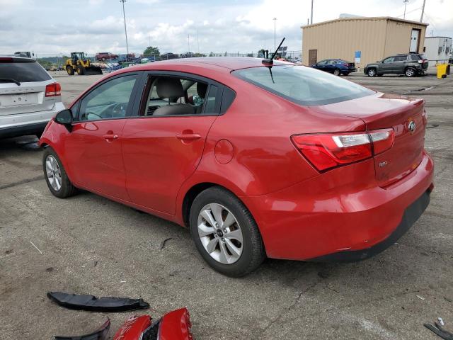 KNADN4A31G6645876 - 2016 KIA RIO EX RED photo 2