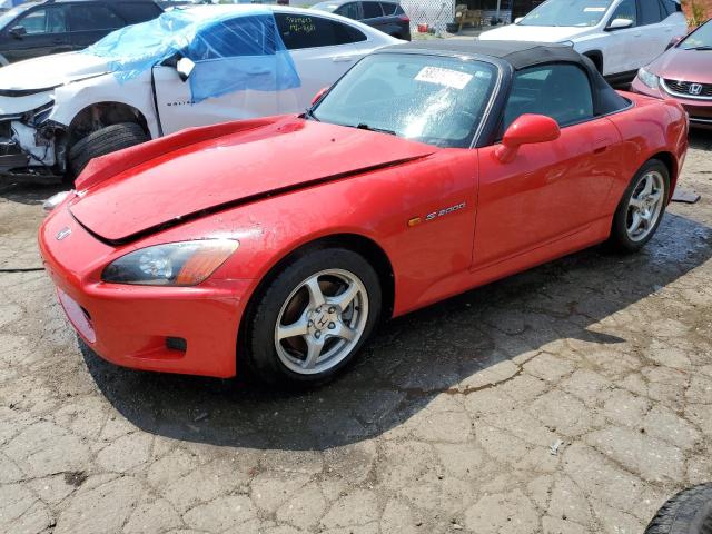 JHMAP11442T007573 - 2002 HONDA S2000 RED photo 1