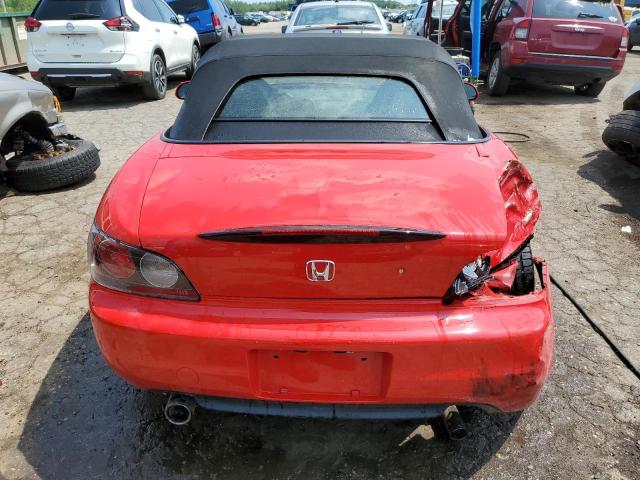 JHMAP11442T007573 - 2002 HONDA S2000 RED photo 6