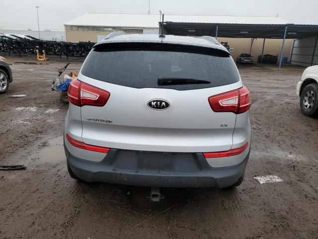 KNDPC3A25C7278587 - 2012 KIA SPORTAGE EX SILVER photo 6