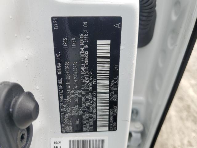 5TDGZRBH9NS564231 - 2022 TOYOTA HIGHLANDER XLE WHITE photo 13