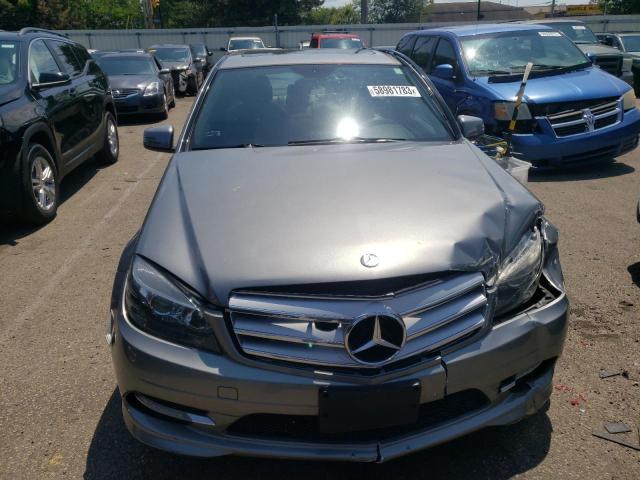 WDDGF8BB4BR155147 - 2011 MERCEDES-BENZ C 300 4MATIC GRAY photo 5