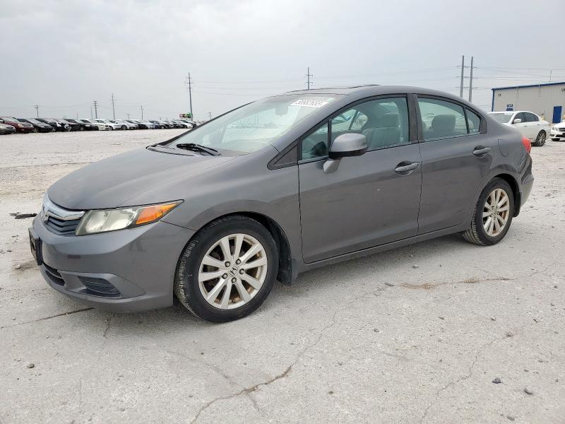 2HGFB2F99CH579495 - 2012 HONDA CIVIC EXL GRAY photo 1