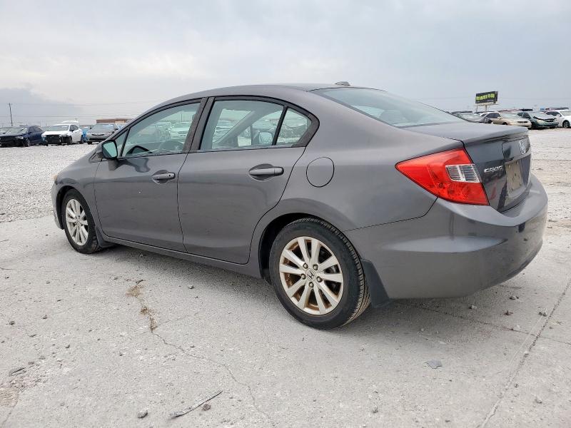 2HGFB2F99CH579495 - 2012 HONDA CIVIC EXL GRAY photo 2