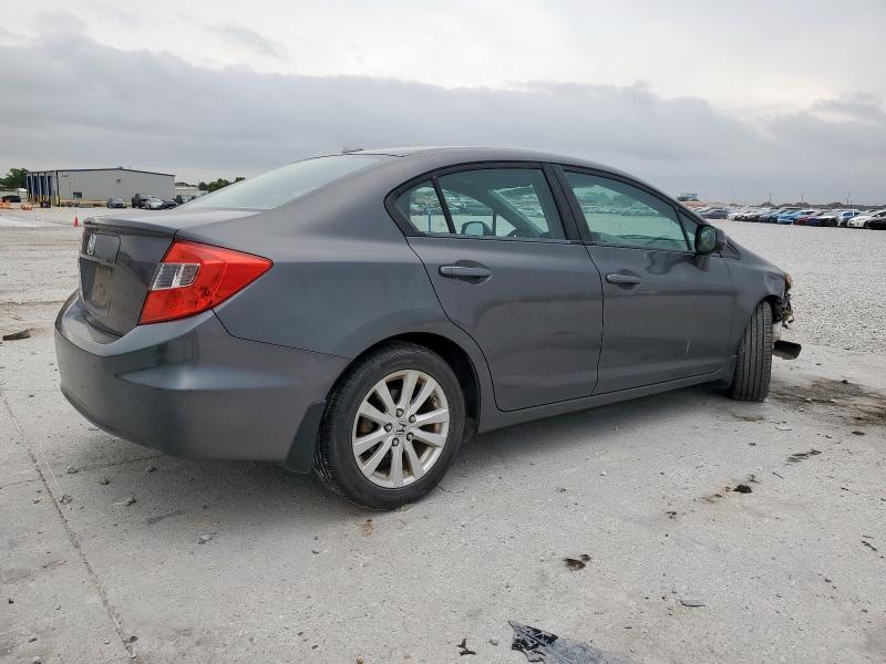 2HGFB2F99CH579495 - 2012 HONDA CIVIC EXL GRAY photo 3