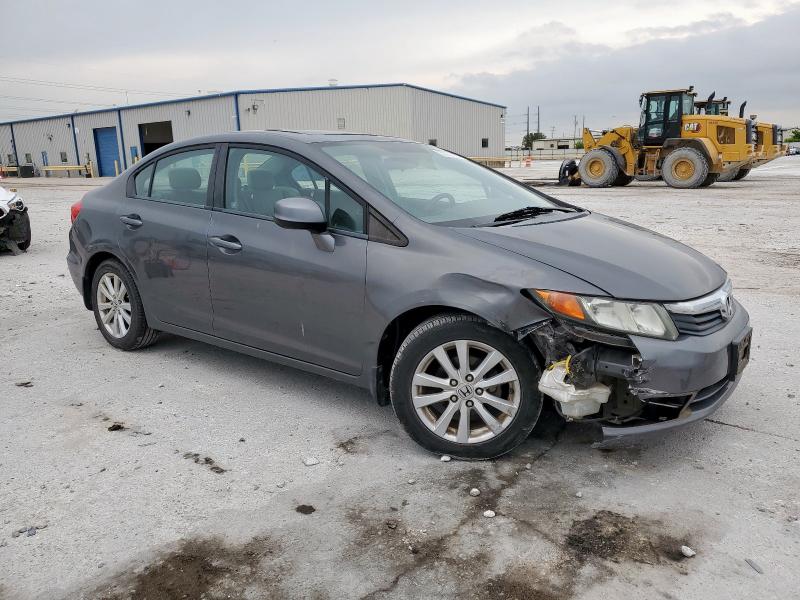 2HGFB2F99CH579495 - 2012 HONDA CIVIC EXL GRAY photo 4