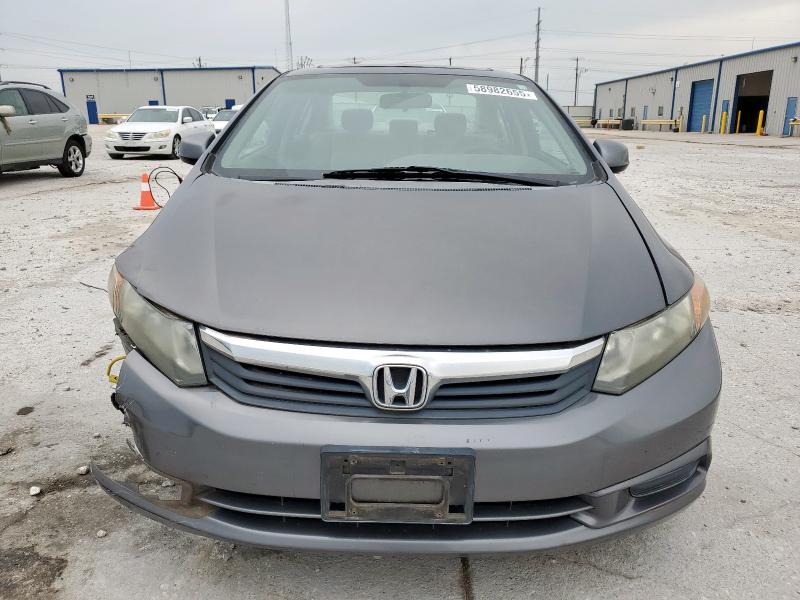 2HGFB2F99CH579495 - 2012 HONDA CIVIC EXL GRAY photo 5