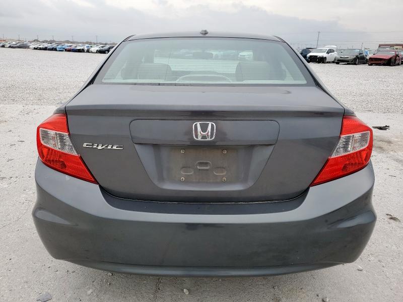 2HGFB2F99CH579495 - 2012 HONDA CIVIC EXL GRAY photo 6
