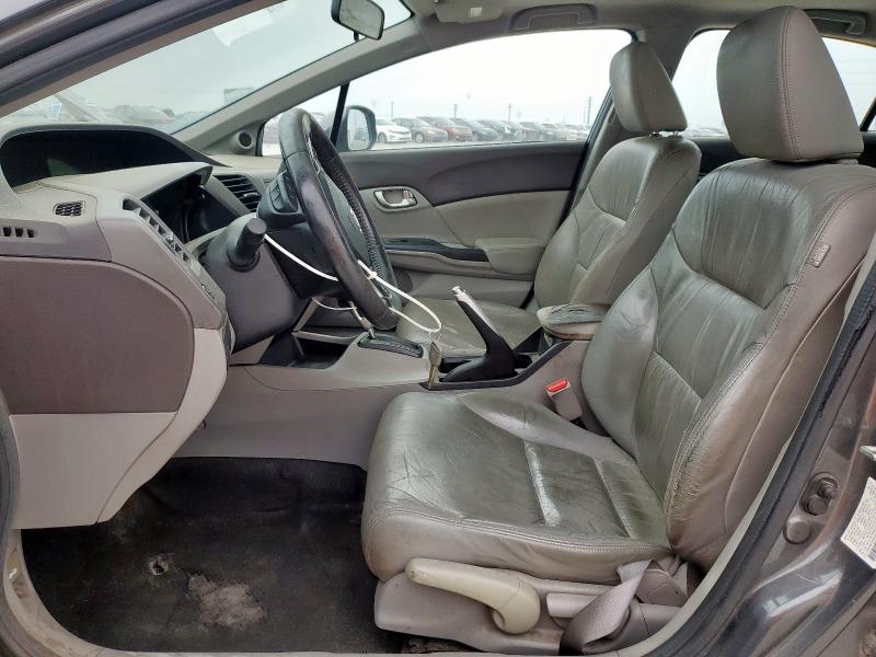 2HGFB2F99CH579495 - 2012 HONDA CIVIC EXL GRAY photo 7